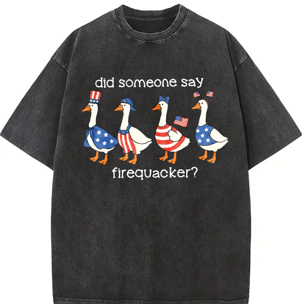 Firequacker Goose Vintage Washed T-Shirt product image 2