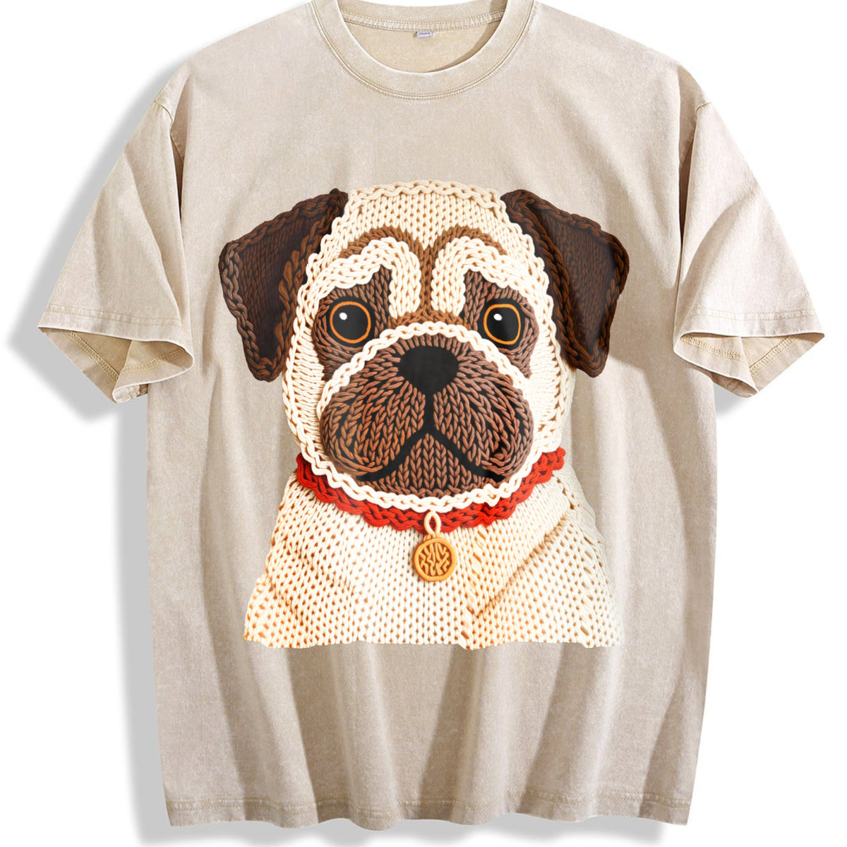Winter A Pug Vintage Washed T-Shirt product image 1