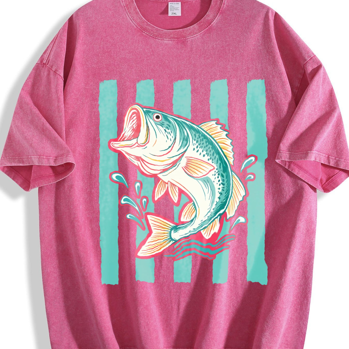 Bass Fish Vintage Washed T-Shirt product image 5