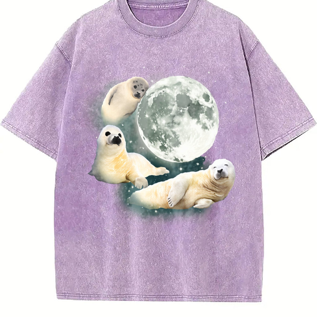 Three Baby Seal Vintage Washed T-Shirt product image 6