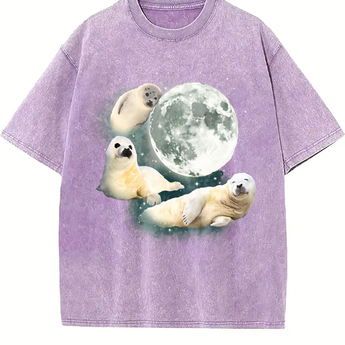 Three Baby Seal Vintage Washed T-Shirt product image 6