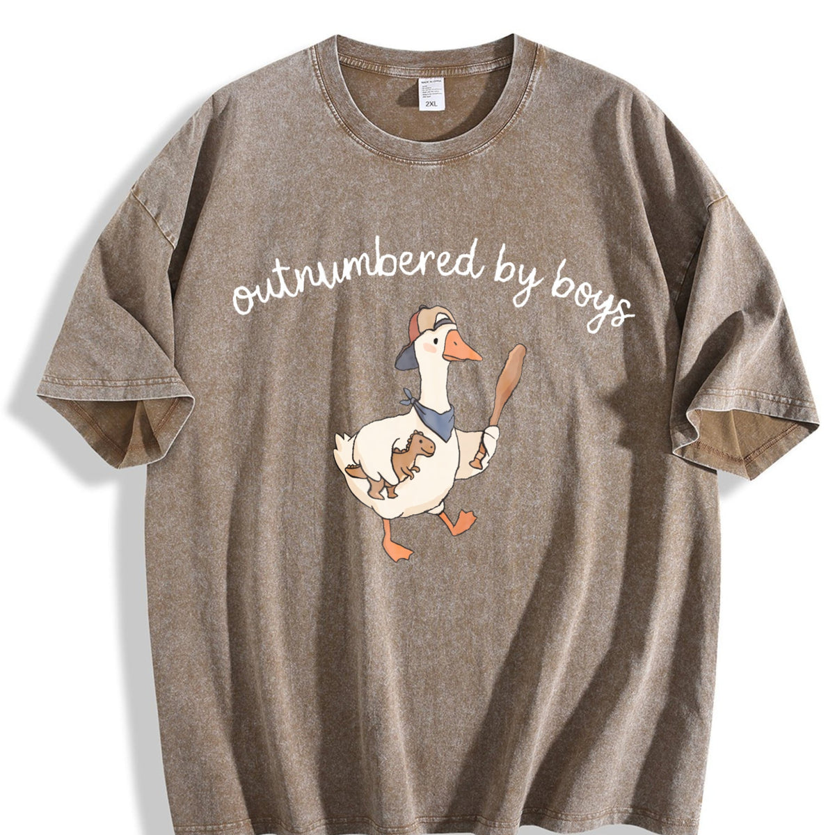 Outnumbered By Boys Vintage Washed T-Shirt product image 3
