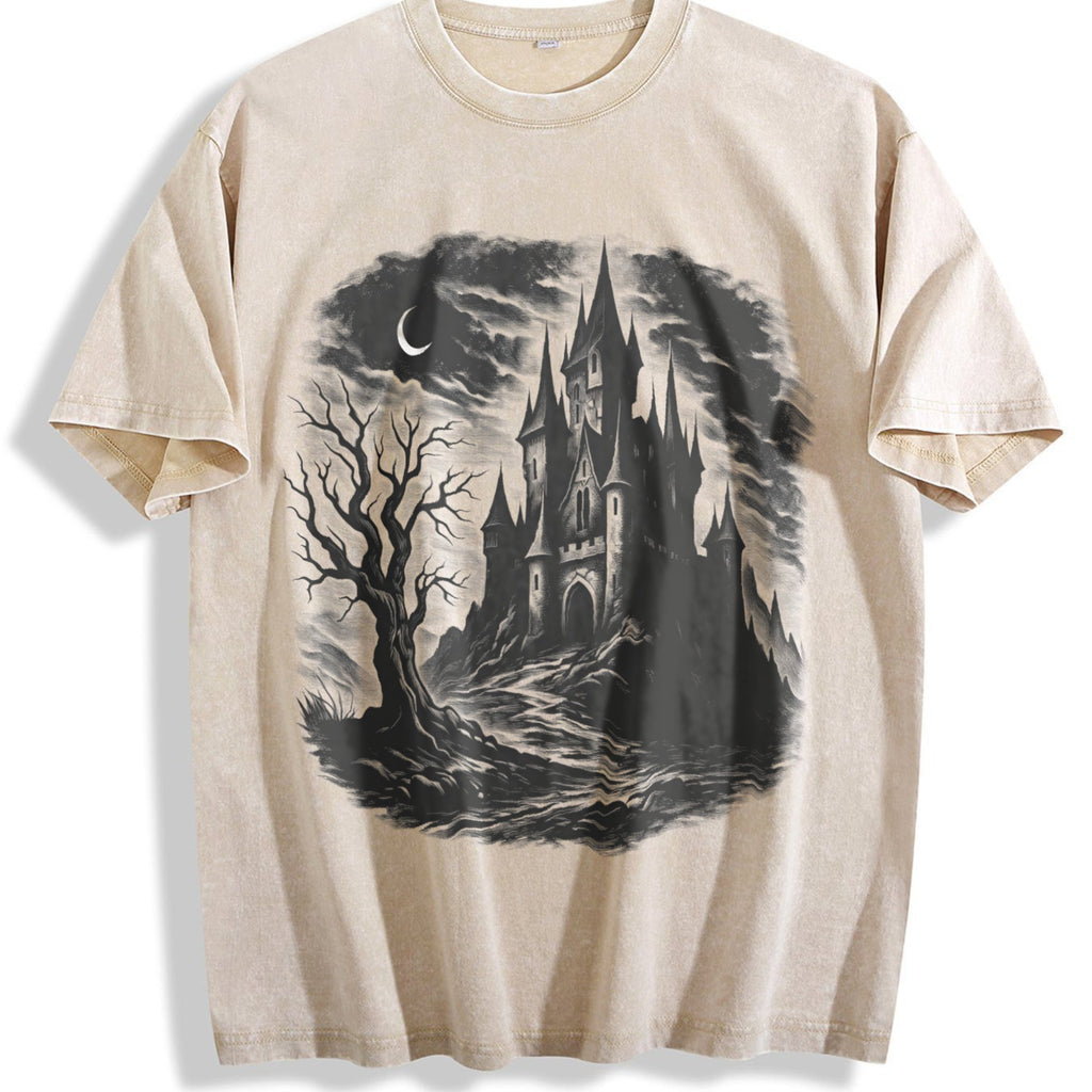 Castle Medieval Gothic Vintage Washed T-Shirt product image 1