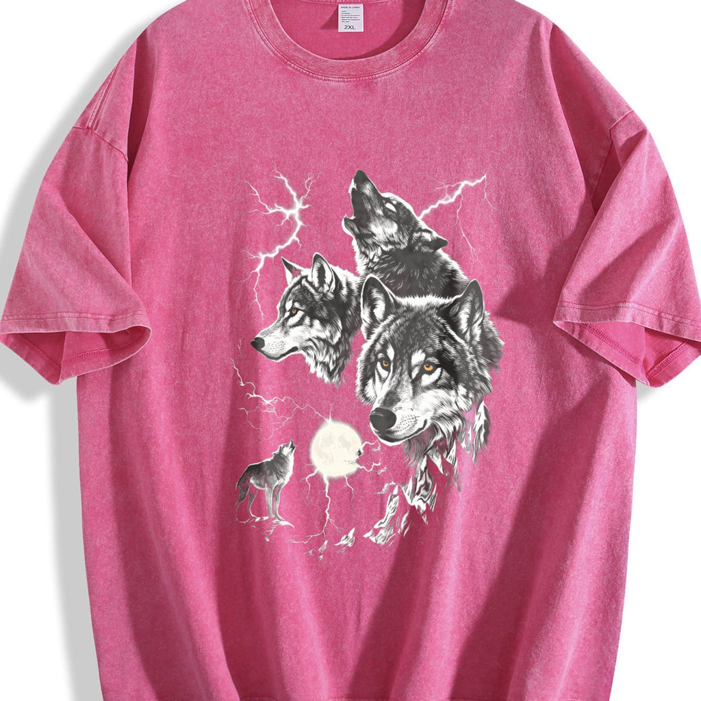 Wolf Lightning Classic 90s Vintage Washed T-Shirt product image 7