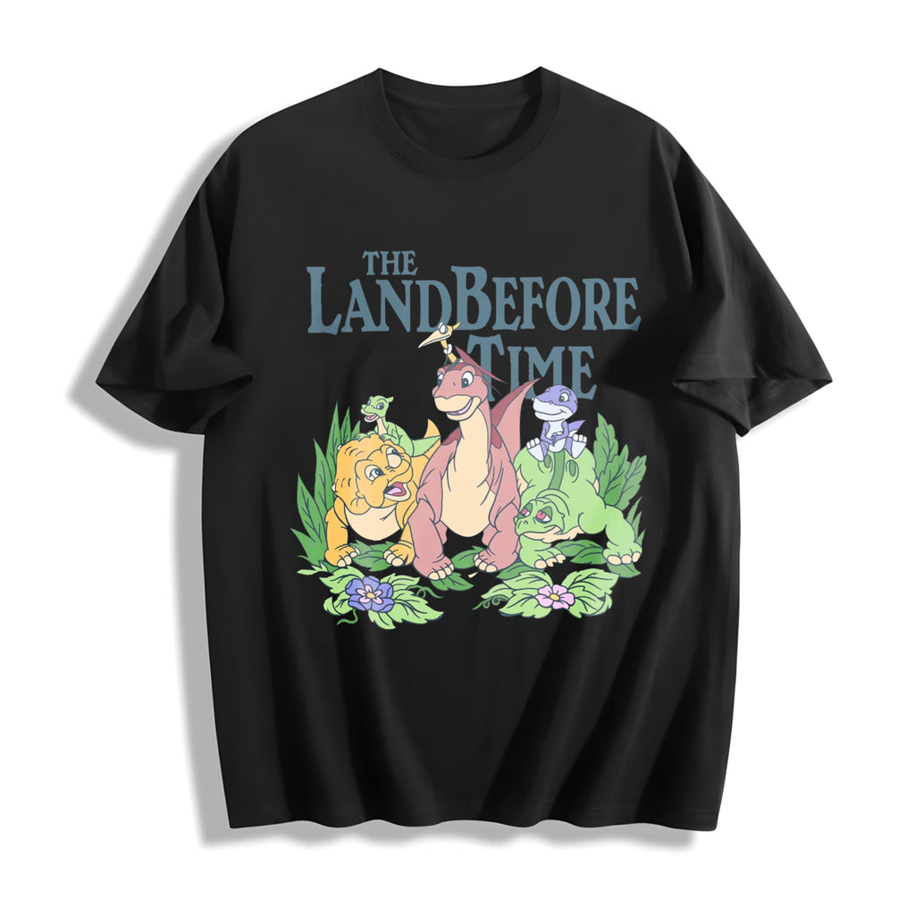 Land Before Time Pastel Dinosaur Friends Cotton T-Shirt product image 1