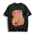 Capybara - Cute & Tea Cotton T-Shirt product image 1