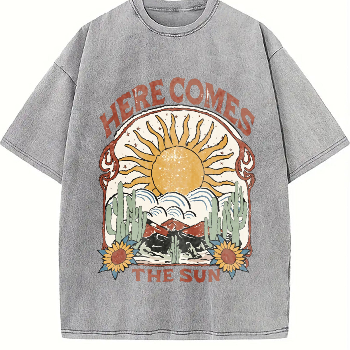 Alphabets Vintage Washed T-Shirt product image 5
