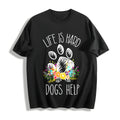 Dogs Help Cotton T-Shirt product image 1