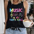 Music Is My Happy Place Women's Tank Top