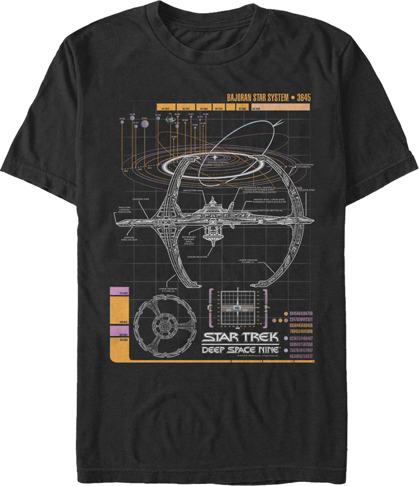 Bajoran Star System Trek Deep Space Nine T-Shirt product image 1