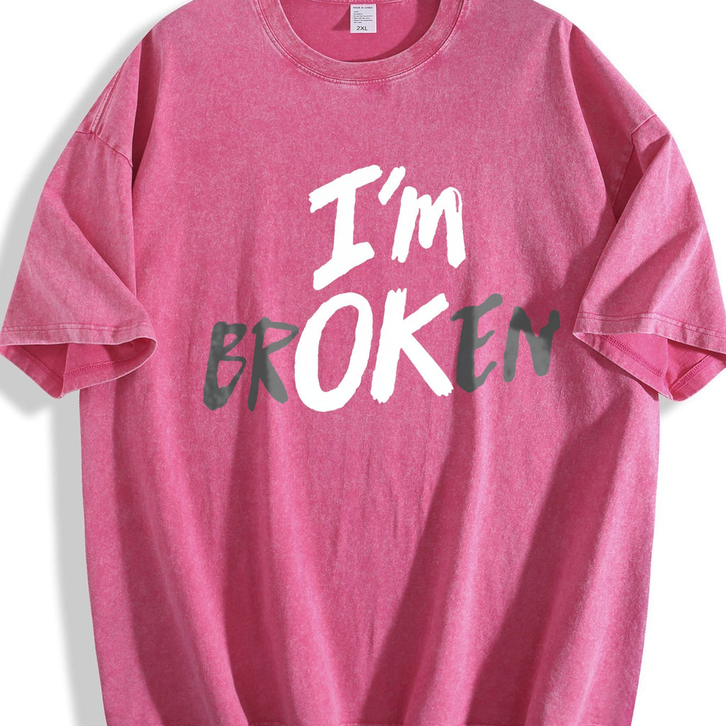 I'm Broken I'm OK Vintage Washed T-Shirt product image 5