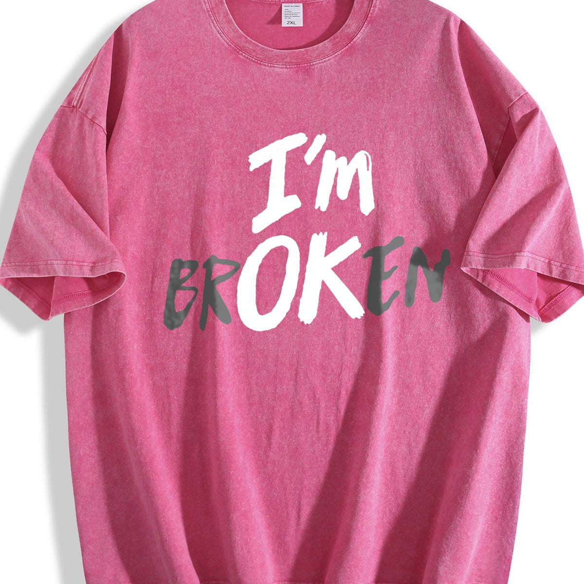 I'm Broken I'm OK Vintage Washed T-Shirt product image 5