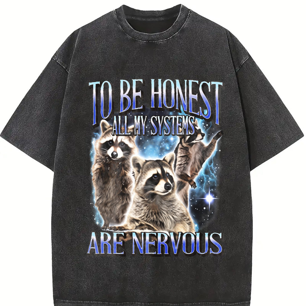 To Be Honest All My Systems Are Nervous Vintage Washed product image 2