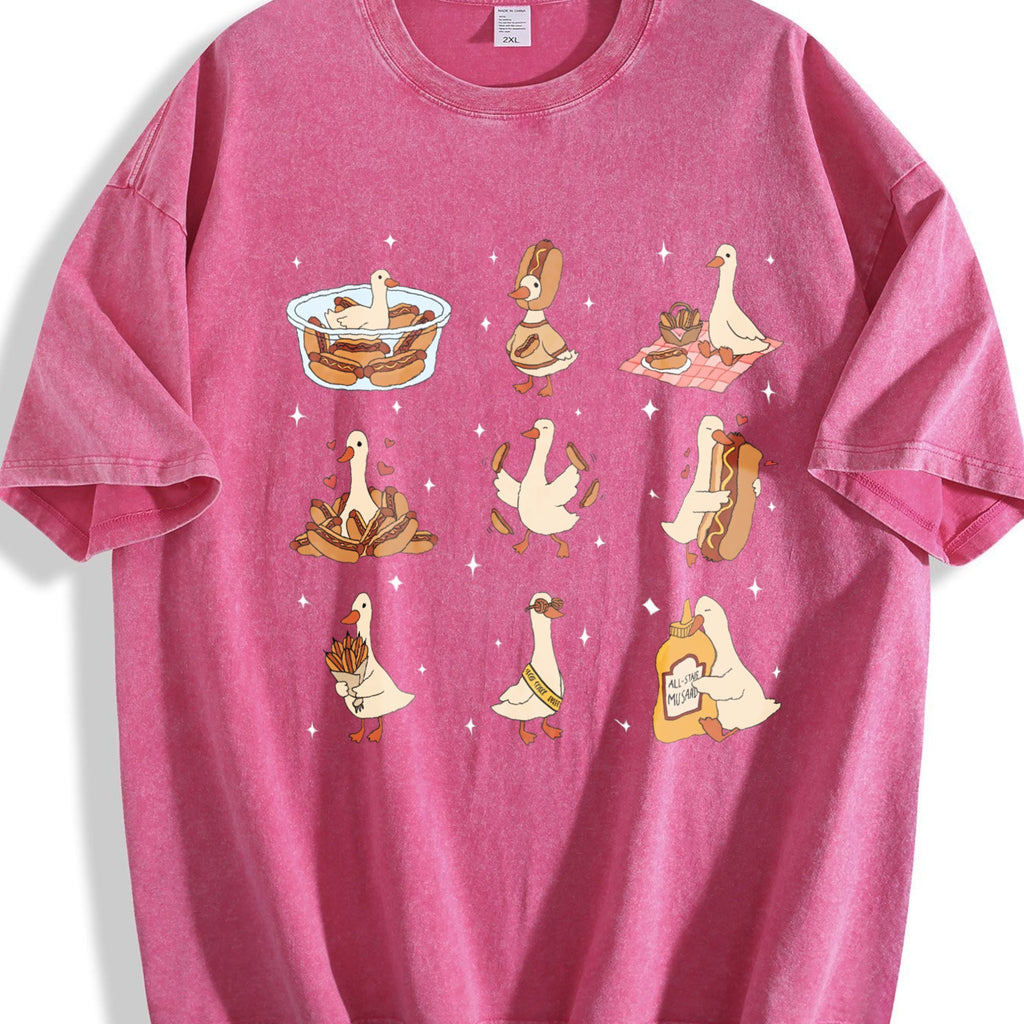 Hot Dog Lover Vintage Washed T-Shirt product image 5