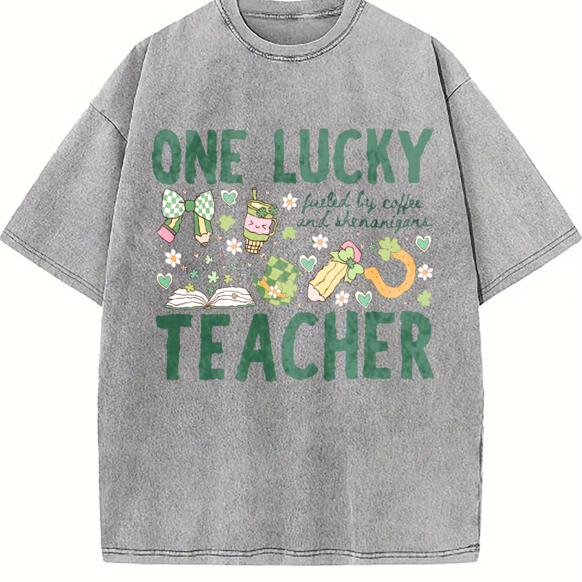 One Lucky Teacher St Patricks : 'fueled By Coffee And product image 4