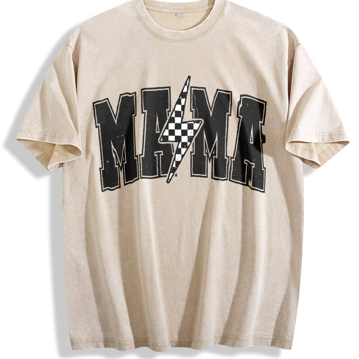 Mama Lightning Bolt Vintage Washed T-Shirt product image 1