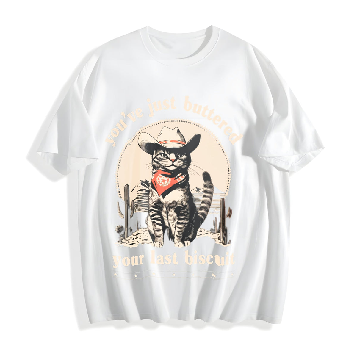 Cowboy Cat Cotton T-Shirt product image 2