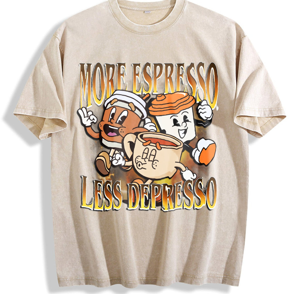 More Espresso Less Depresso Vintage Washed T-Shirt product image 1