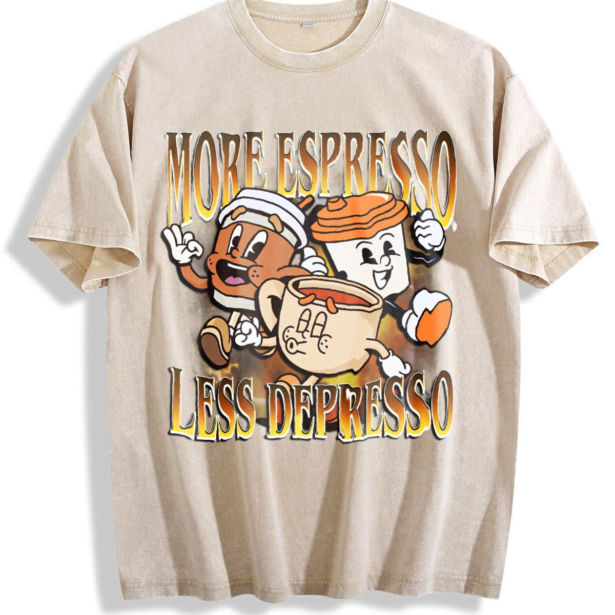 More Espresso Less Depresso Vintage Washed T-Shirt product image 1