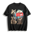 Three Raccoons Red Zero Coke Cotton T-Shirt product image 1