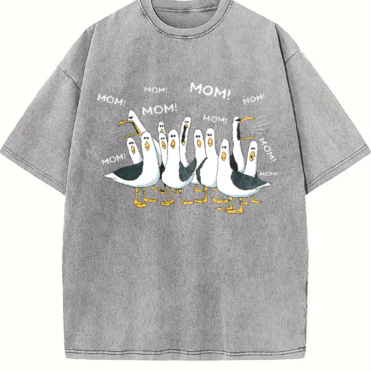Seagull Mom Vintage Washed T-Shirt product image 4