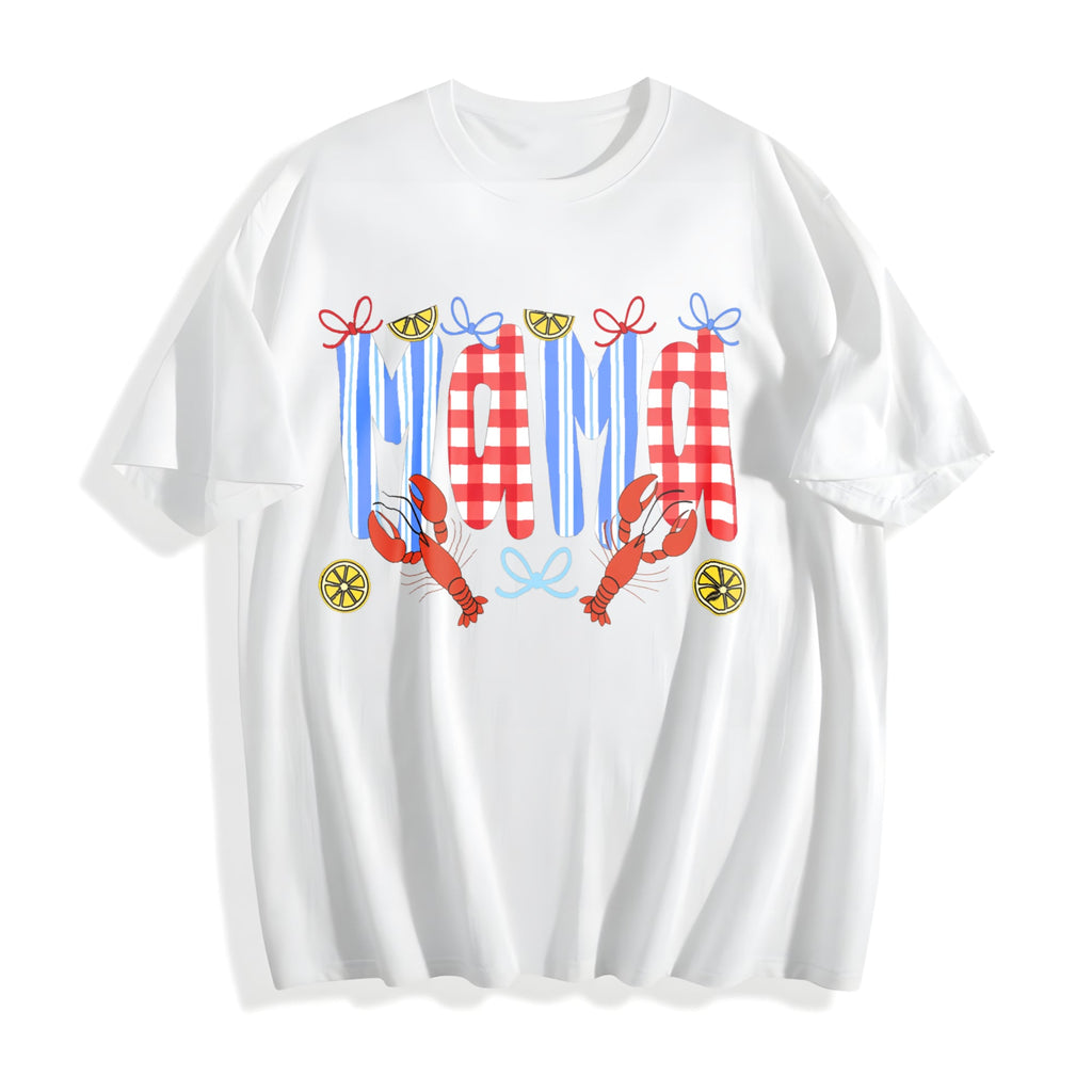 Mama Crawfish Season Cotton T-Shirt product image 2