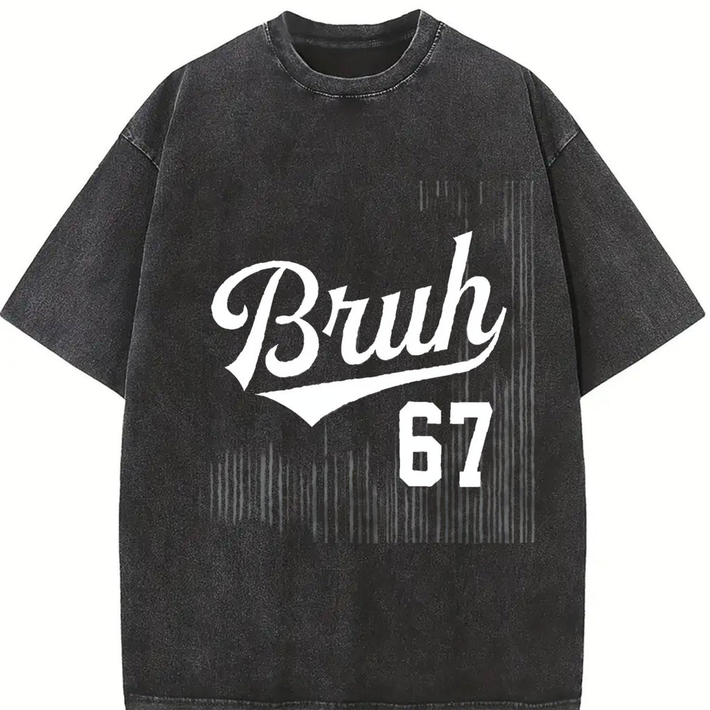 Bruh Six Seven Vintage Washed T-Shirt product image 2