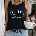 Cartoon Smile Face Women's Tank Top