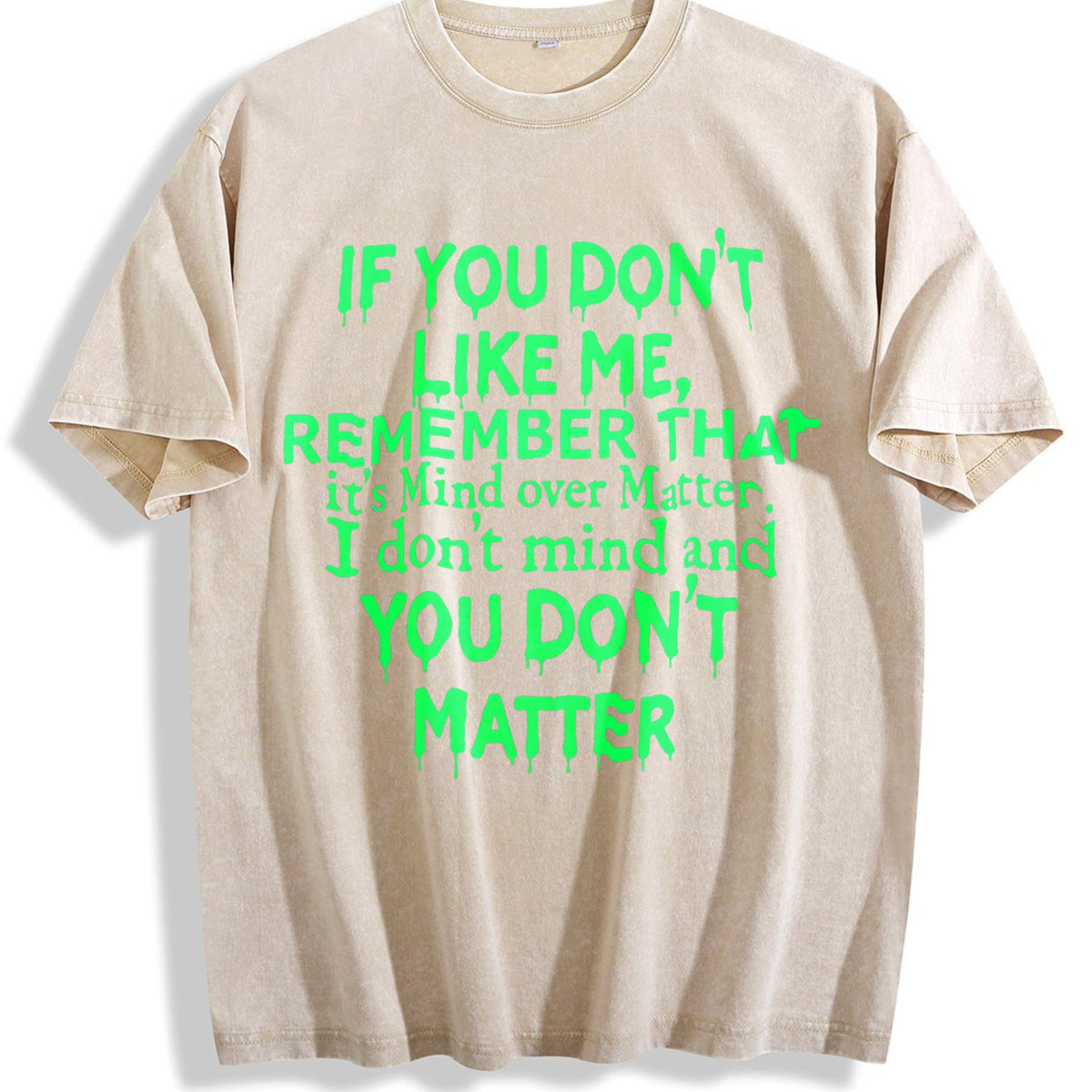 Mind Over Matter - Bold Statement With Text Vintage Washed product image 1