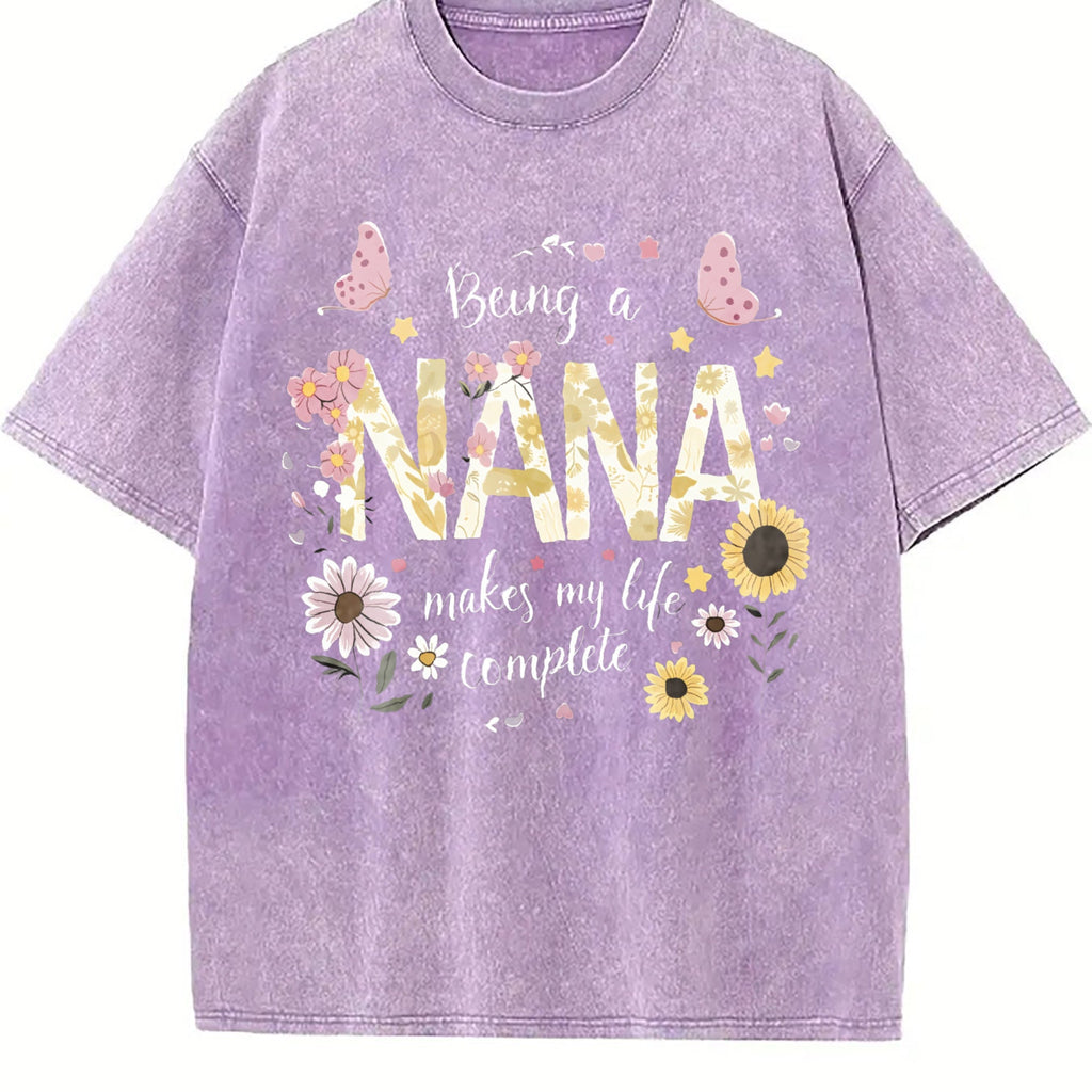 Bohemian Nana Floral Vintage Washed T-Shirt product image 6