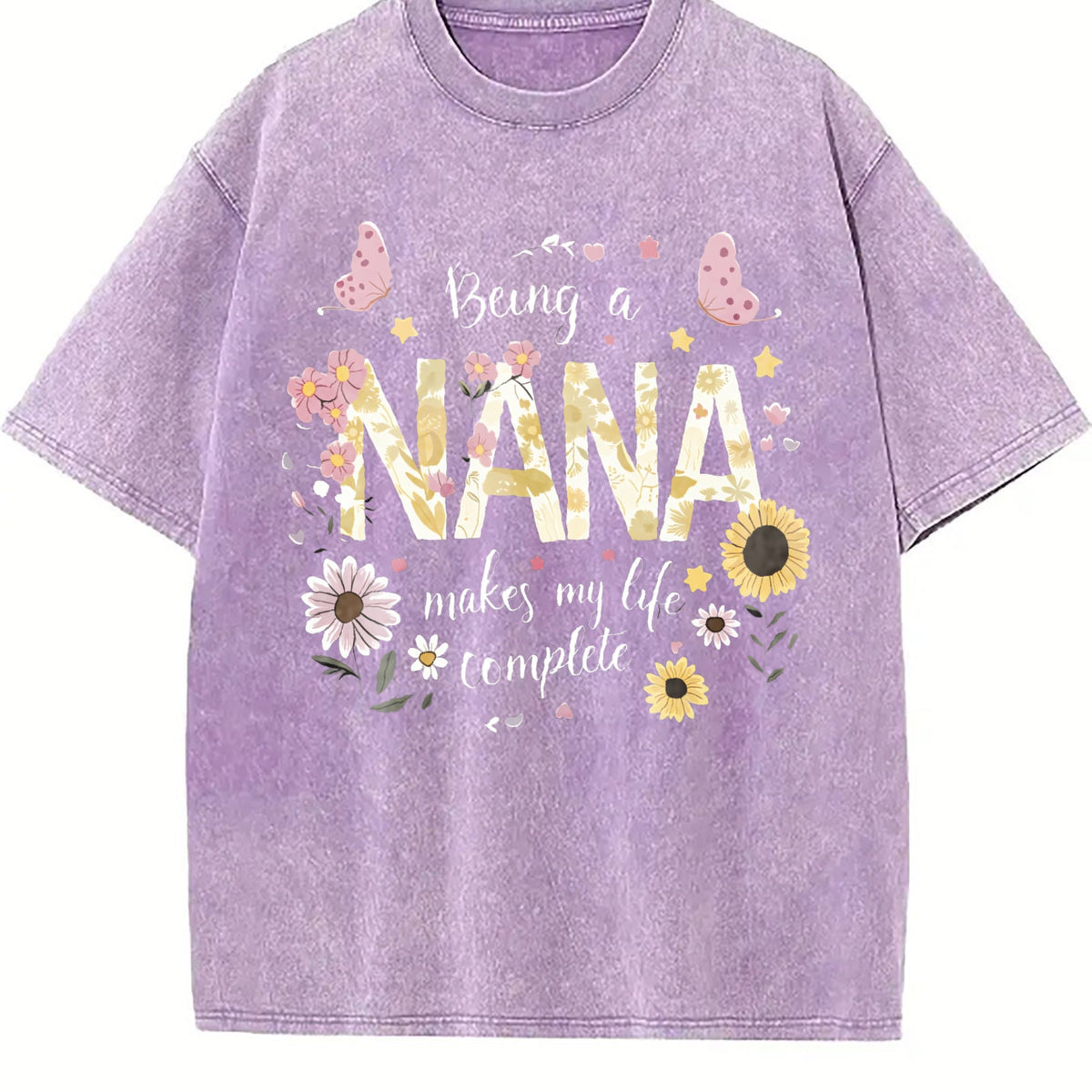 Bohemian Nana Floral Vintage Washed T-Shirt product image 6