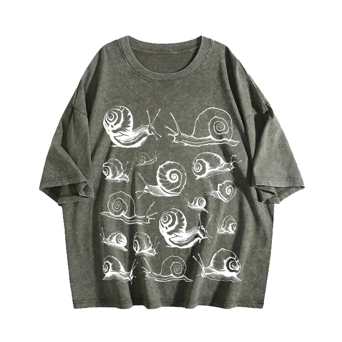 Snails Tattoo Vintage Washed T-Shirt product image 4