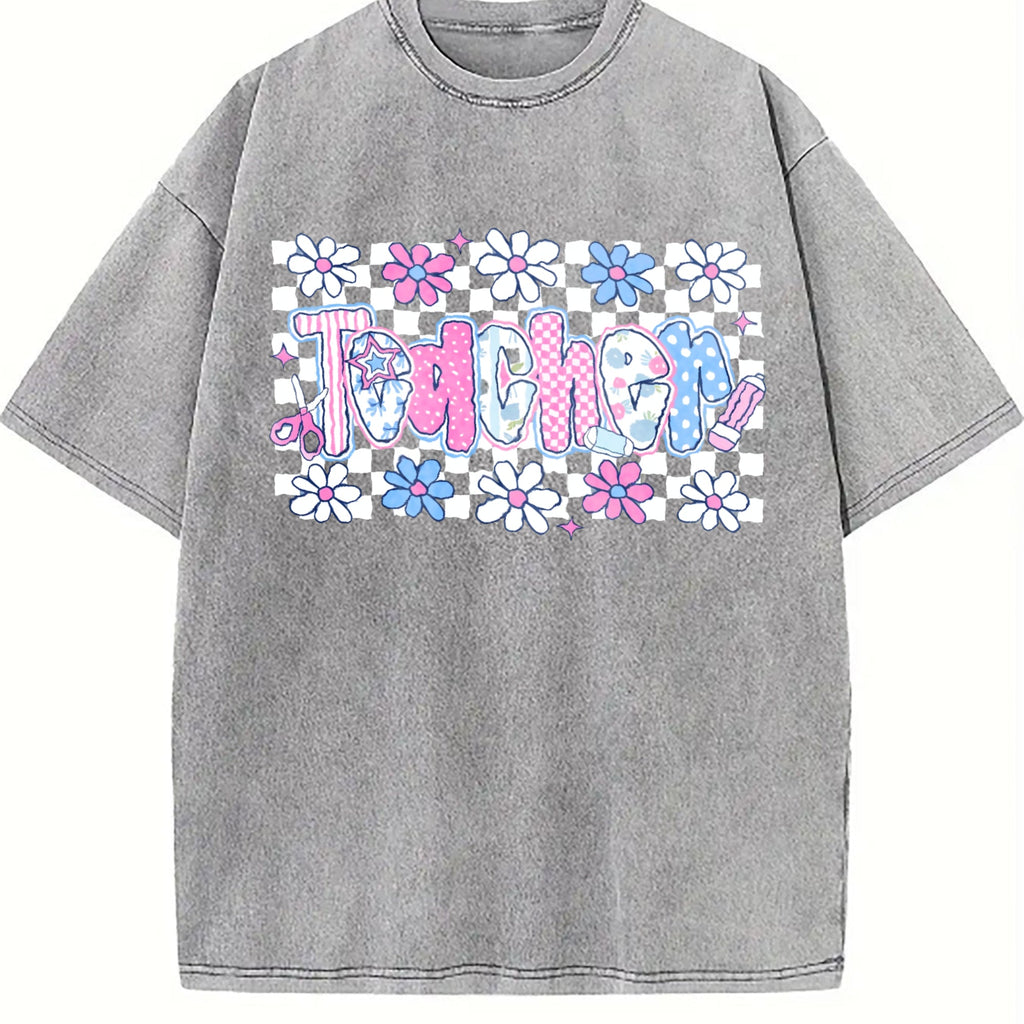 Coquette Teacher Vintage Washed T-Shirt product image 4
