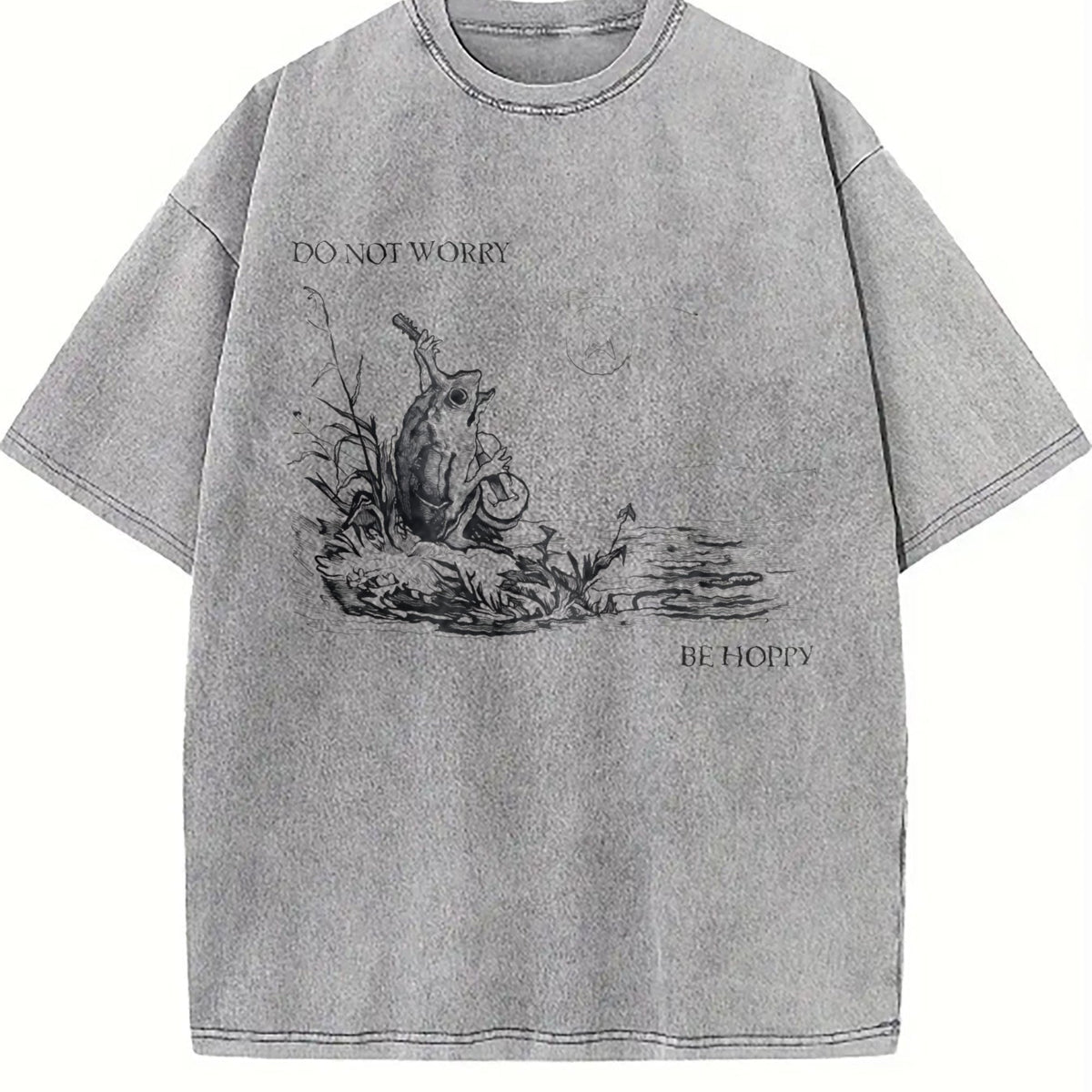 Be Hoppy Frog Vintage Washed T-Shirt product image 5