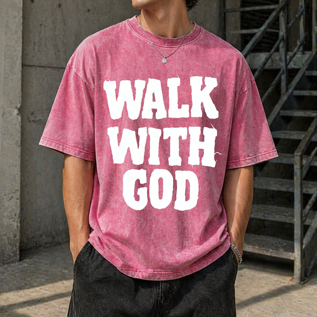 Christian Walk With God Vintage Washed T-Shirt product image 7