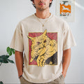 Cat Bite Anime Vintage Washed T-Shirt product image 1