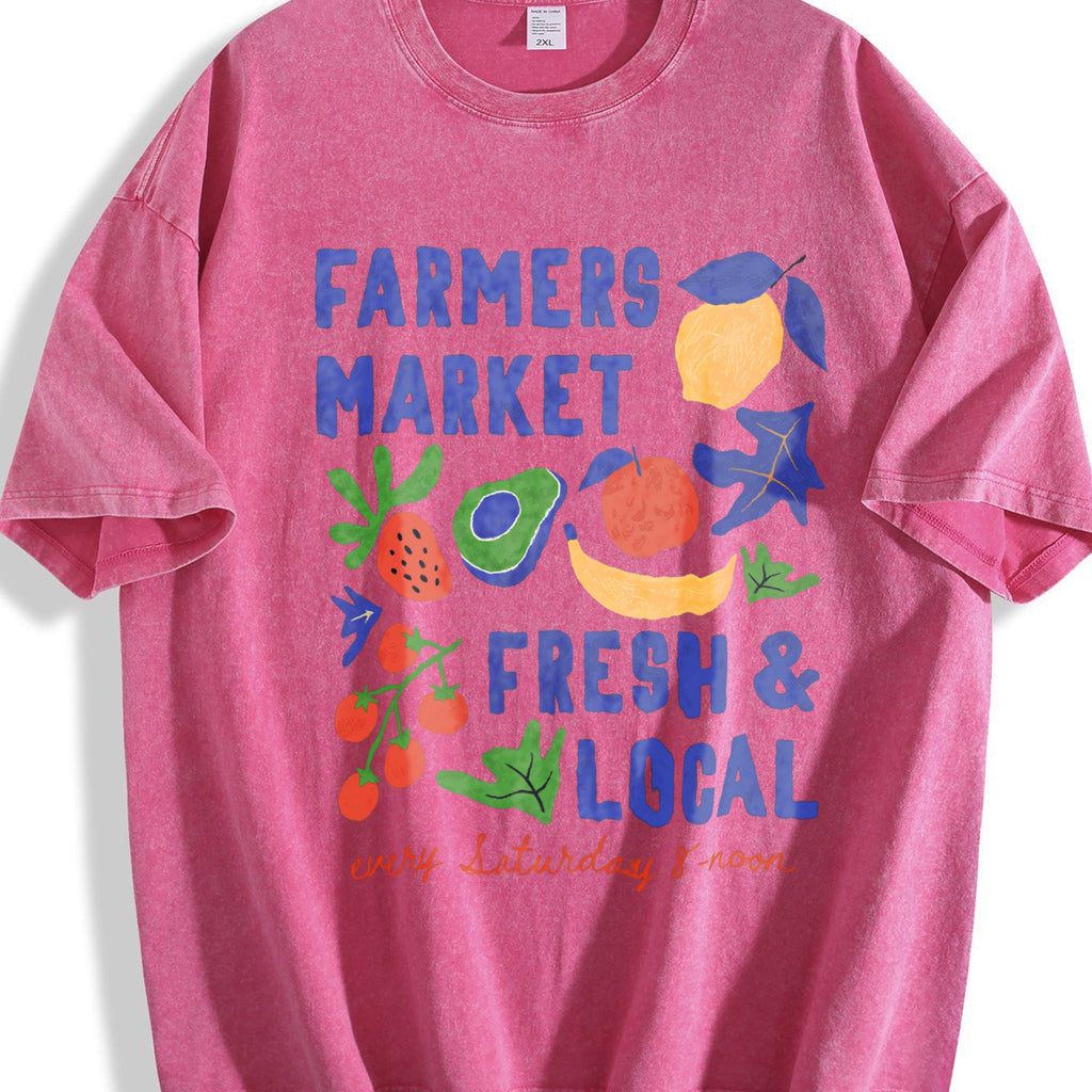 Farmers Market Fresh and Local Vintage Washed T-Shirt product image 7