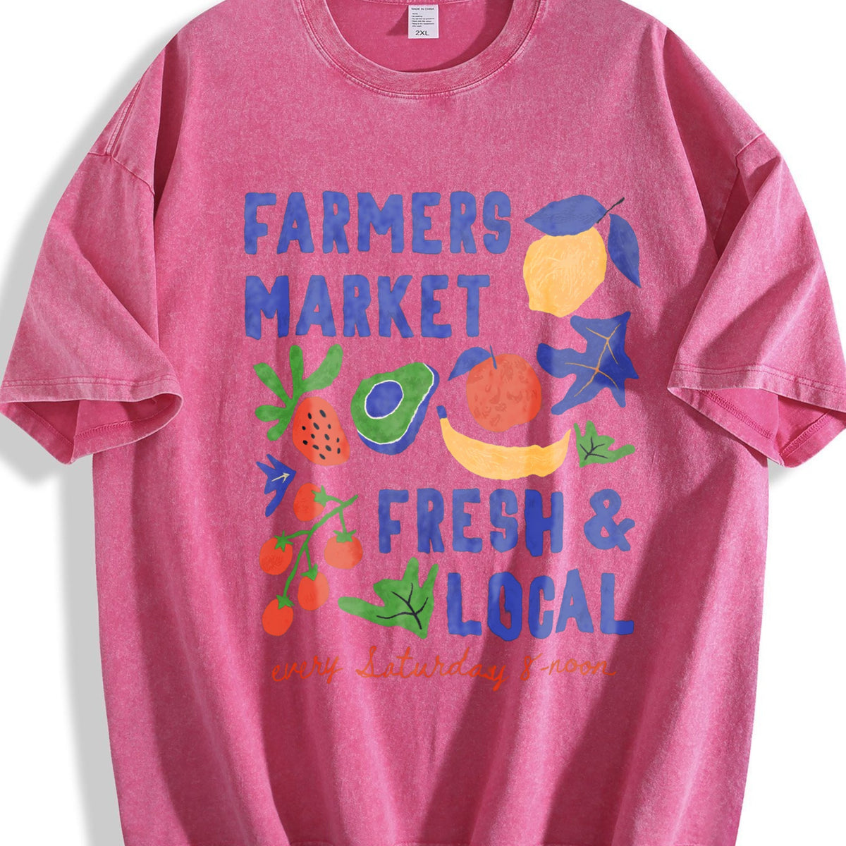 Farmers Market Fresh and Local Vintage Washed T-Shirt product image 7