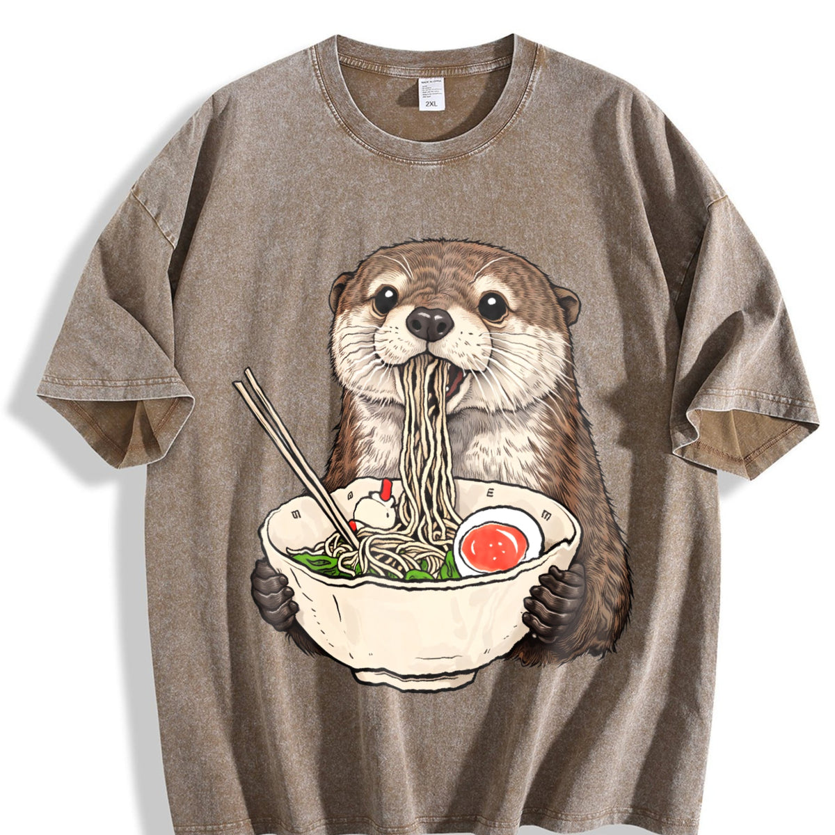 Otter Ramen Vintage Washed T-Shirt product image 3