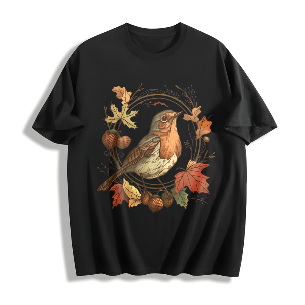 Autumn Bird Cotton T-Shirt product image 1
