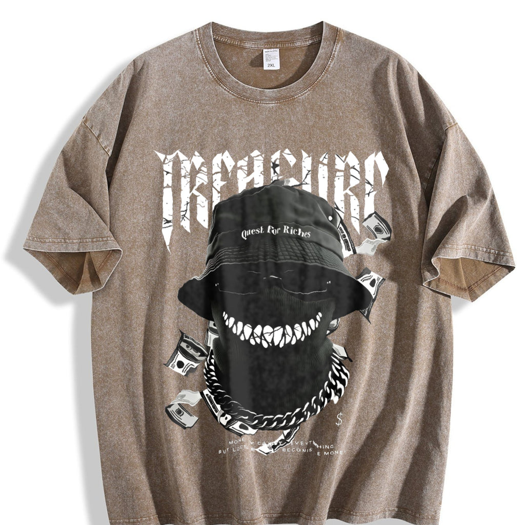 Short-sleeved Vintage Washed T-Shirt product image 3