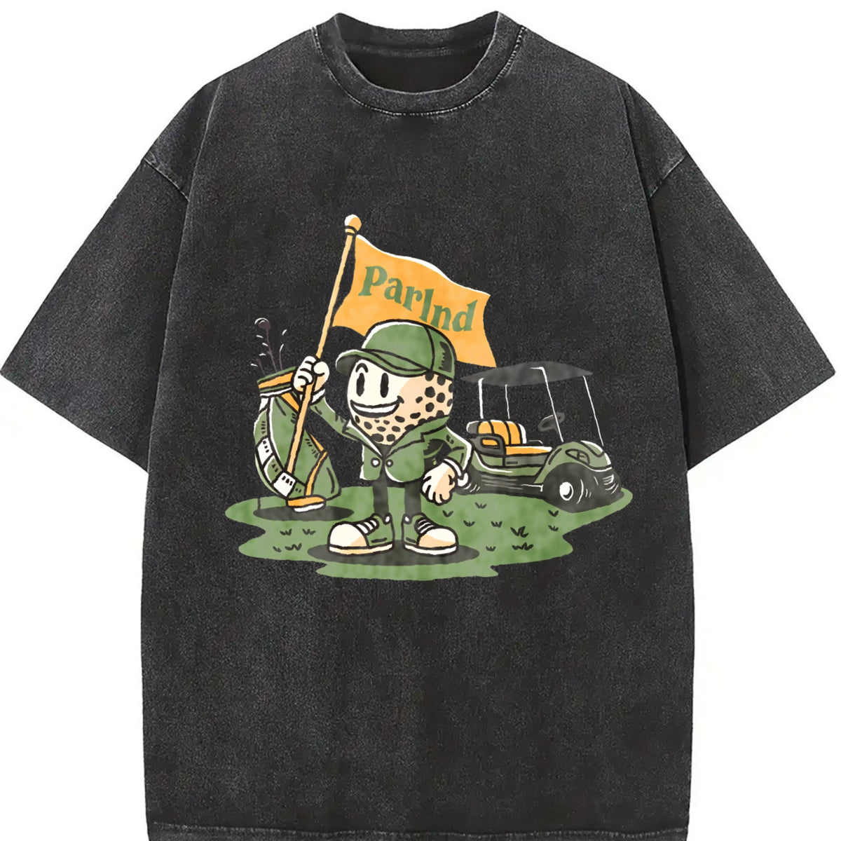Parlnd Golf Cartoon Character - With Logo Vintage Washed product image 2