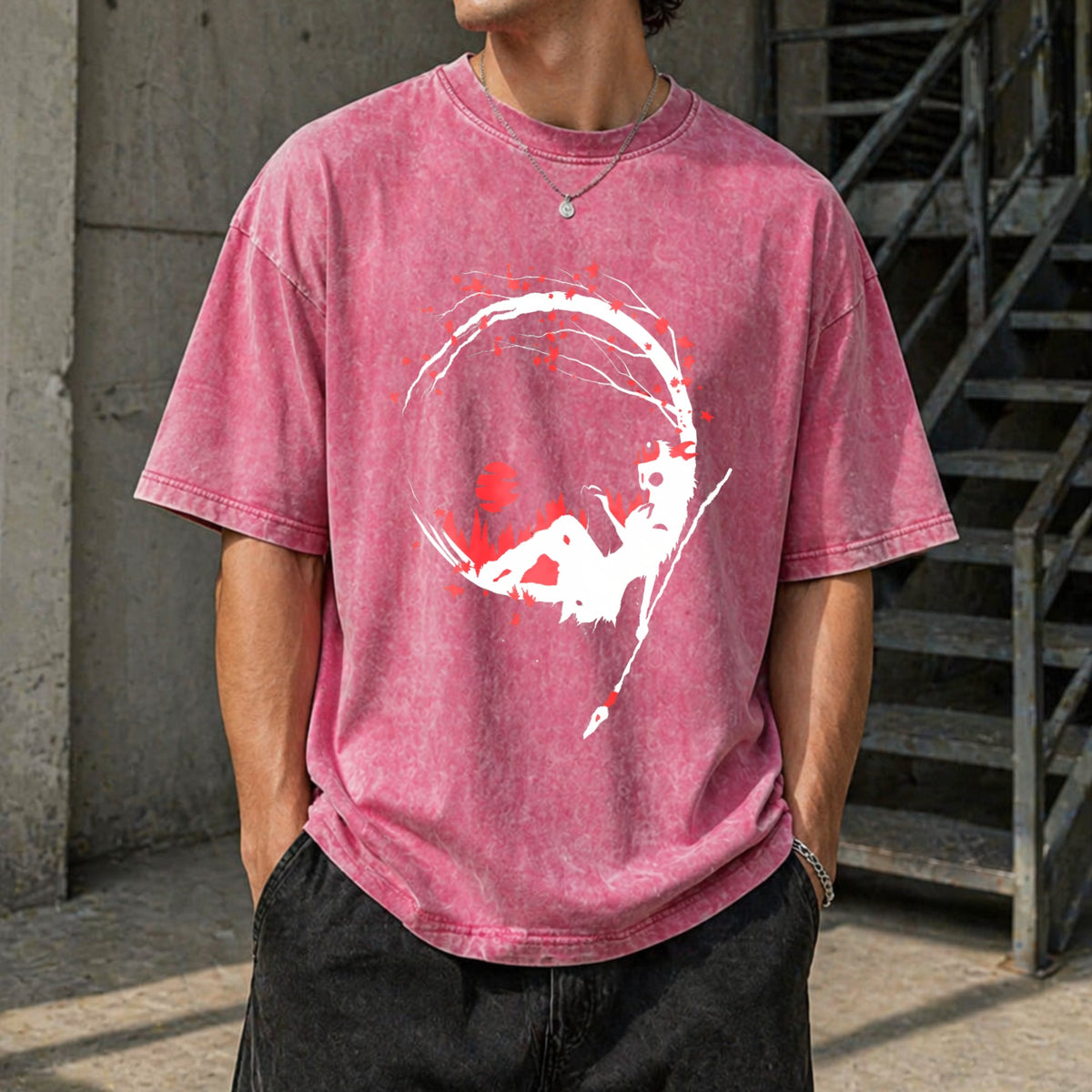 Princess Mononoke Cherry Blossom Vintage Washed T-Shirt product image 7