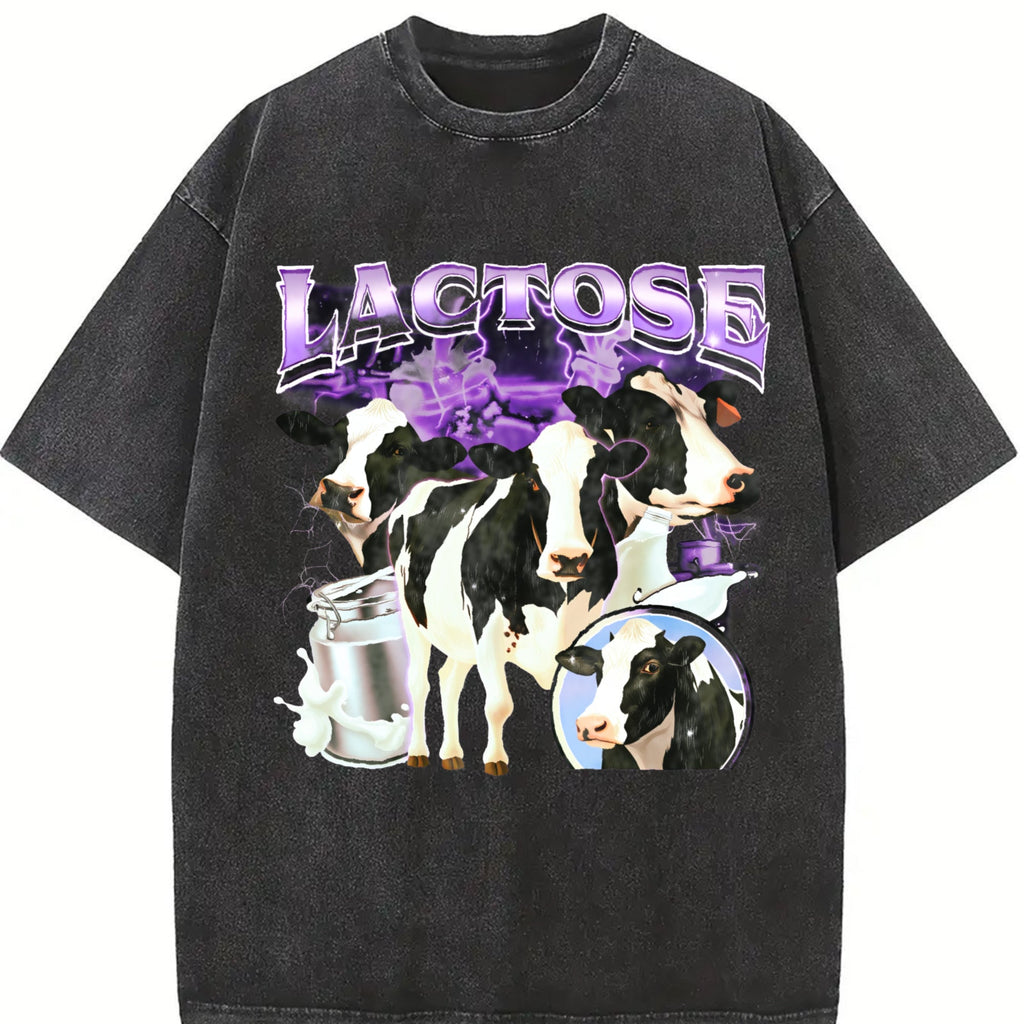 Lactose Tolerant Bootleg Vintage Washed T-Shirt product image 2
