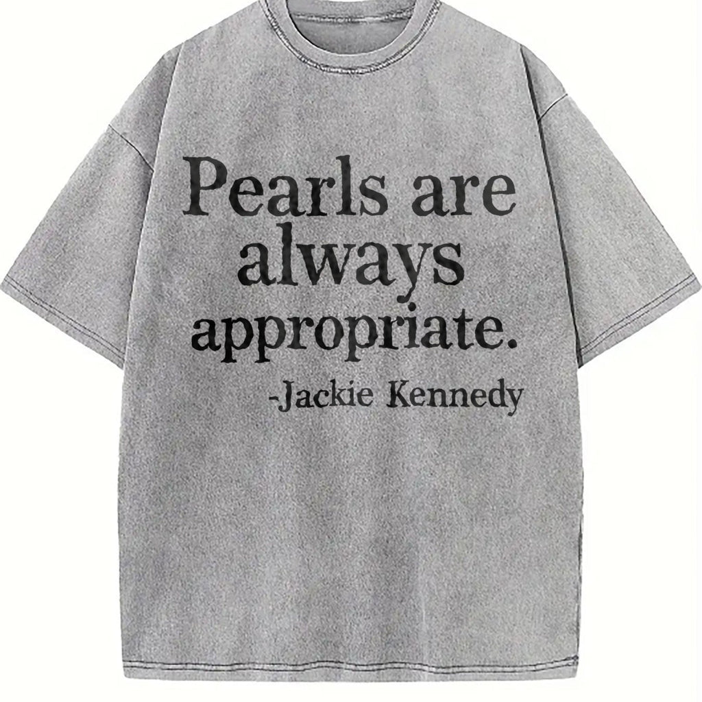 Letter Pearl Summer Vintage Washed T-Shirt product image 5