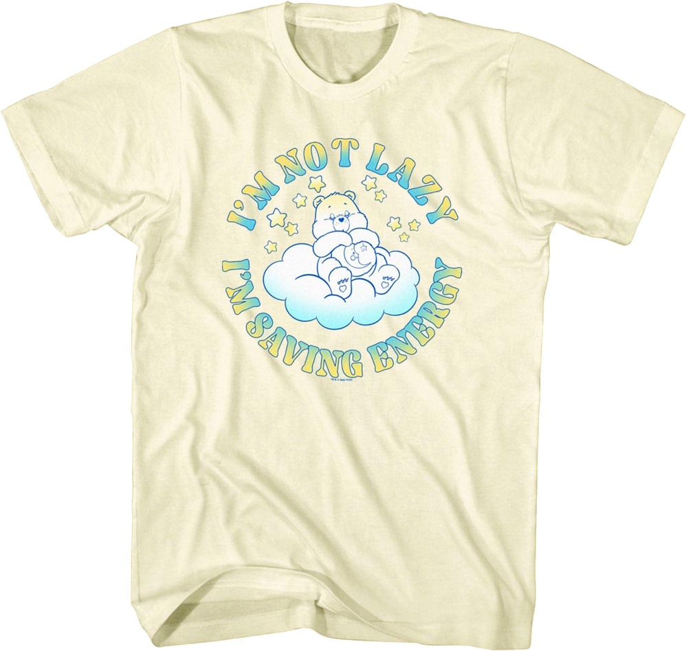 Bedtime Bear I'm Not Lazy Care Bears T-Shirt product image 1
