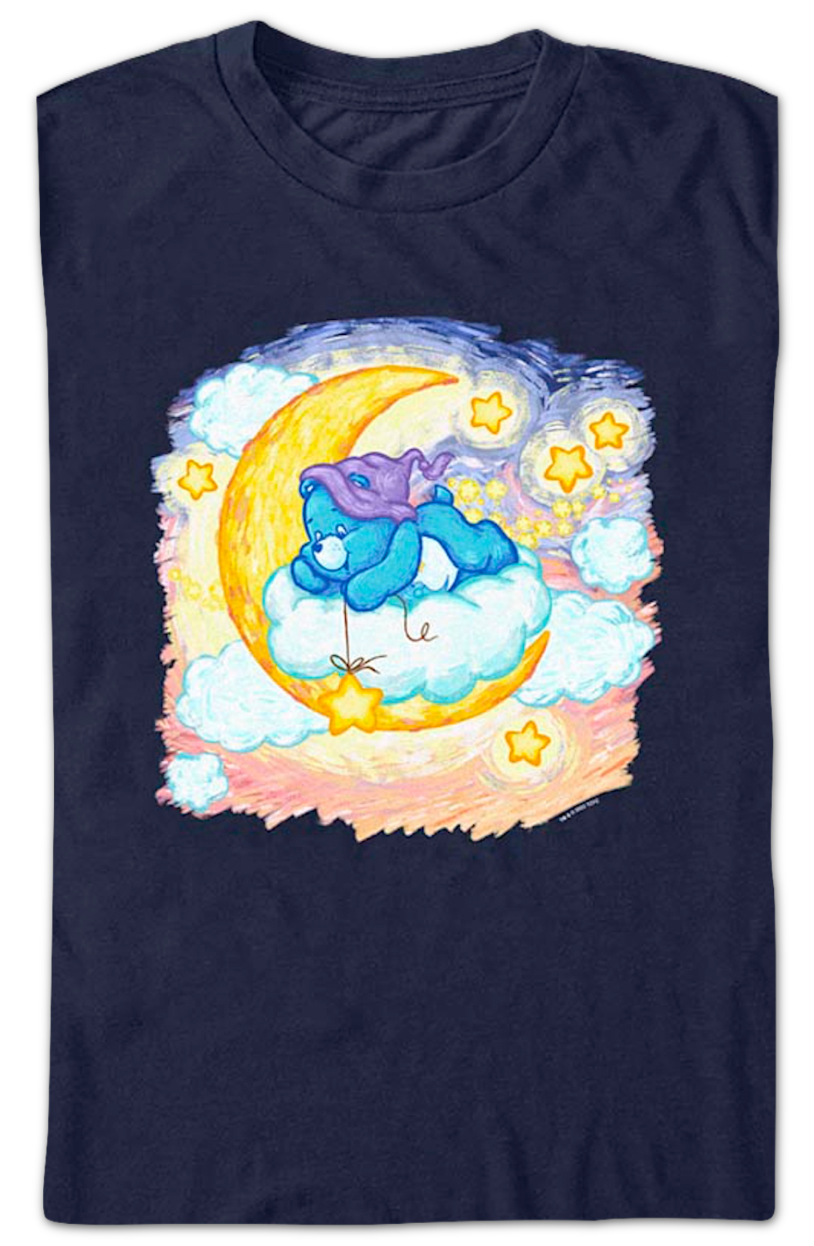 Bedtime Moon And Stars Care Bears T-Shirt product image 2