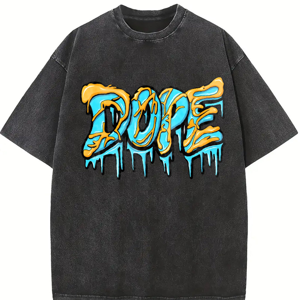 Dripping Graffiti Lettering Vintage Washed T-Shirt product image 2