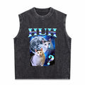 Funny Cat Meme Men's Washed Tank Top