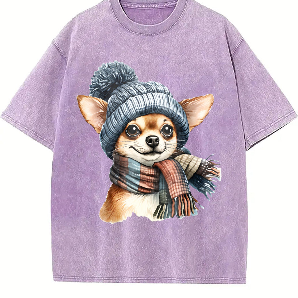Winter A Chihuahua With Vintage Washed T-Shirt product image 6